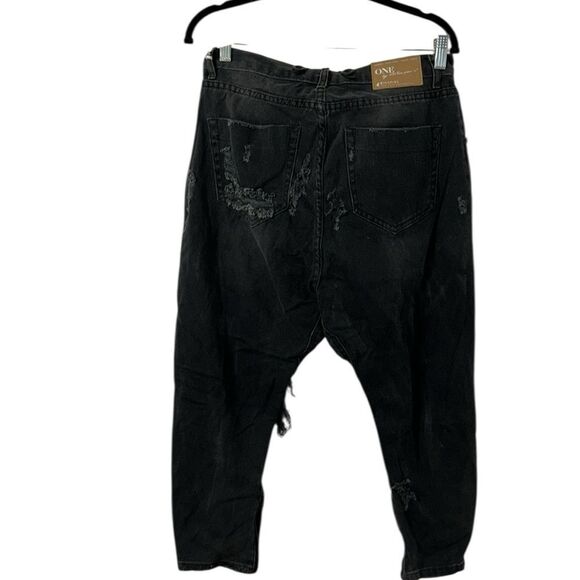 One Teaspoon Black Suspender Denim Jeans(Size 26) - Picture 3 of 11